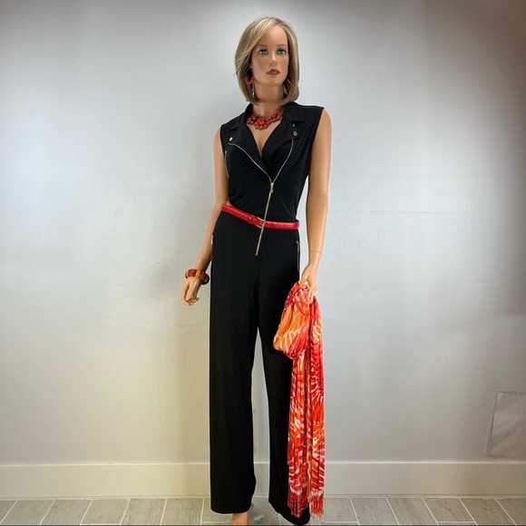 Calvin black and gold hardware,  sleeveless jumpsuit, size 12. - Picture 1 of 8